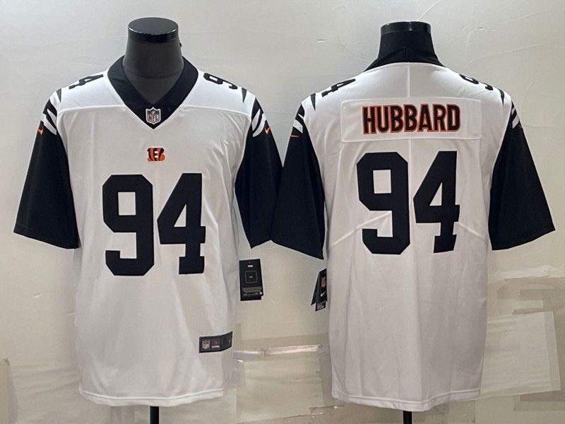 Men Cincinnati Bengals 94 Hubbard White Nike Vapor Untouchable Limited NFL Jersey